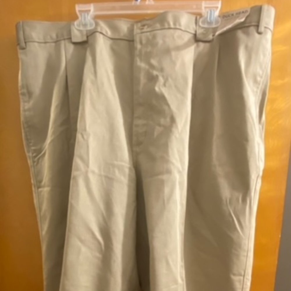 Duck Head Wrinkle Free Classic Cut Khakis 44 x 40 100% Cotton NWT